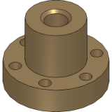 J350FLM - Trapezoidal lead screw nuts with flange