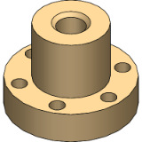 J350FRM - Trapezoidal lead screw nuts with flange