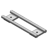DryLin® W Guide rail, double - ø 10 mm