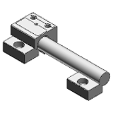 Stainless steel linear slide system V4A, single - Dimensions Ø: 10 mm