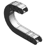 Series R157 - hinged, snap-open on both sides of the inner radius