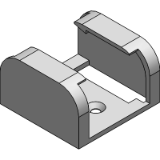 Mounting brackets, polymer one-piece
