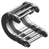 Series P4.56 - Rol Energy Chain with combstile AUTO-GLIDE cross bars