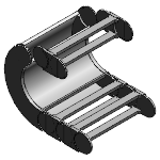 Series 14040 - Crossbars every link - Crossbars removable along the inner and outer radius